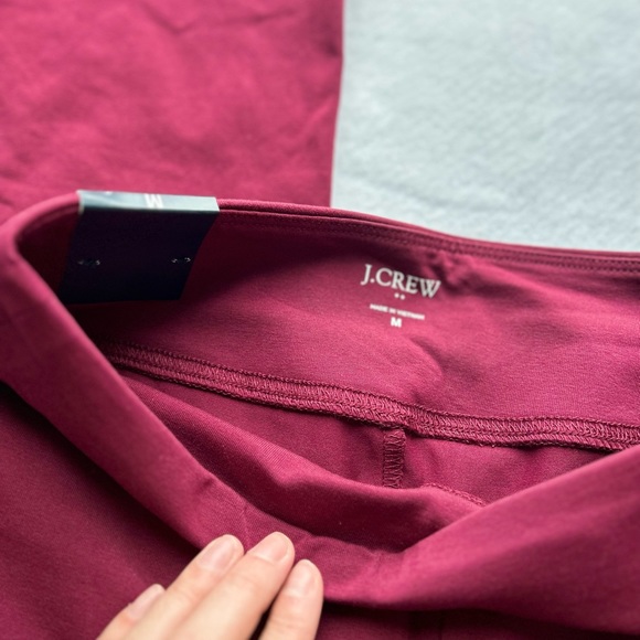 NWT J Crew full length leggings maroon size medium - Picture 7 of 7